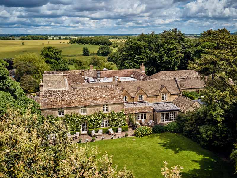Aerial photo of Calcot & Spa