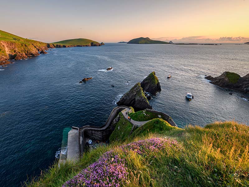 Dunquin Pier Sunset Dingle County Kerry, by Gareth Wray, Tourism Ireland
