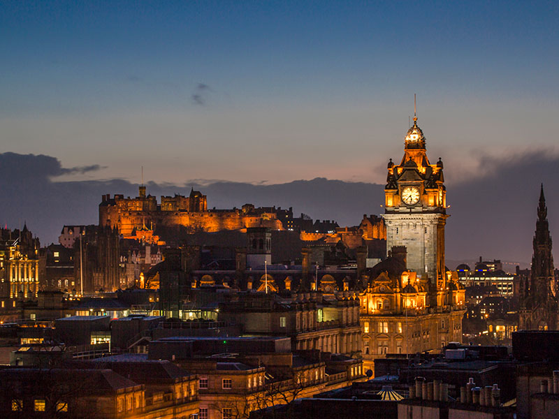 Edinburgh Skyline Seen From Calton Hill, Credit VisitScotland