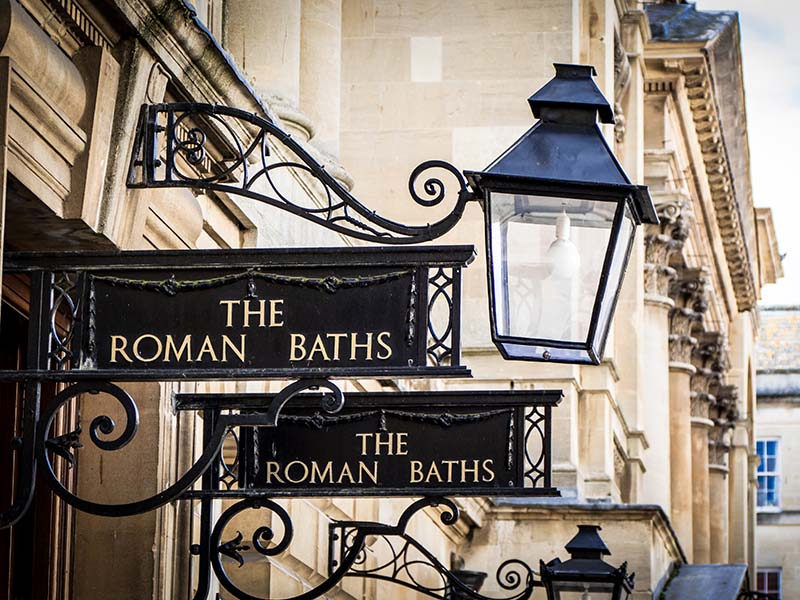 Roman Baths Sign