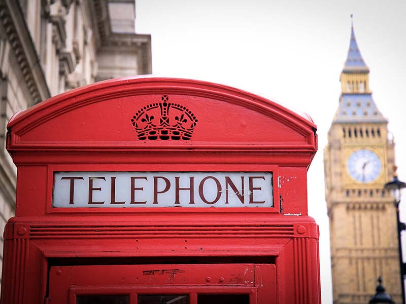 Telephone Box, Big Ben, London